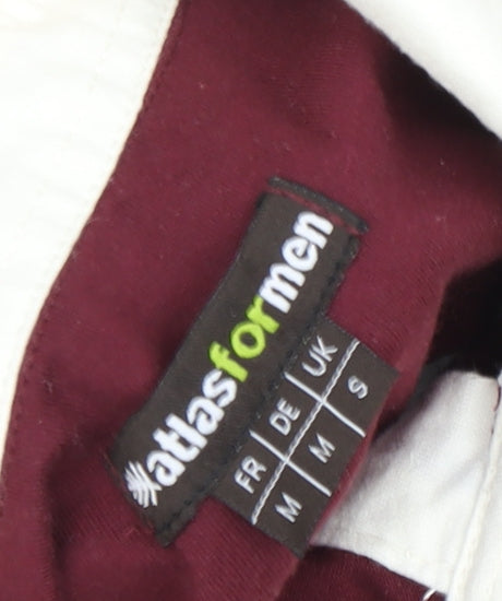 Atlas For Men Striped Multicoloured Polo Size M