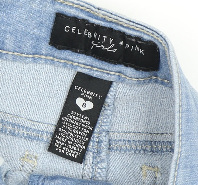 Celebrity Pink Girls Blue Skinny Jeans Size 8 Years