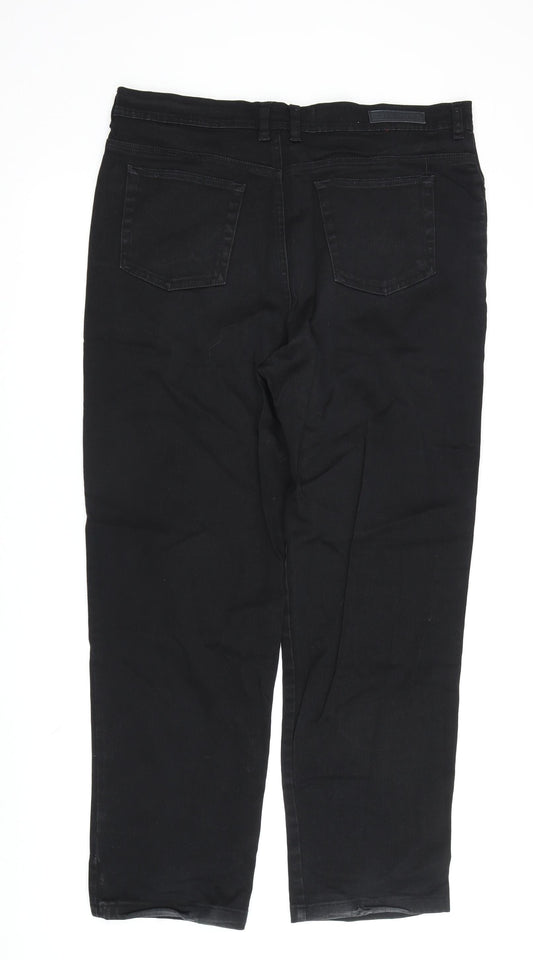 Gloria Vanderbilt Men's Black Straight Jeans Size 14