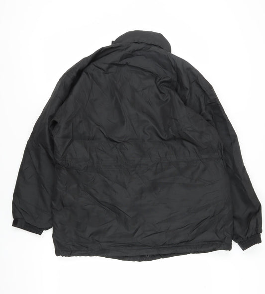 Mens UK Size M Boronia Black Basic Jacket