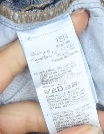 Blooming Marvellous Women's Blue Denim Maternity Jeans Size 18