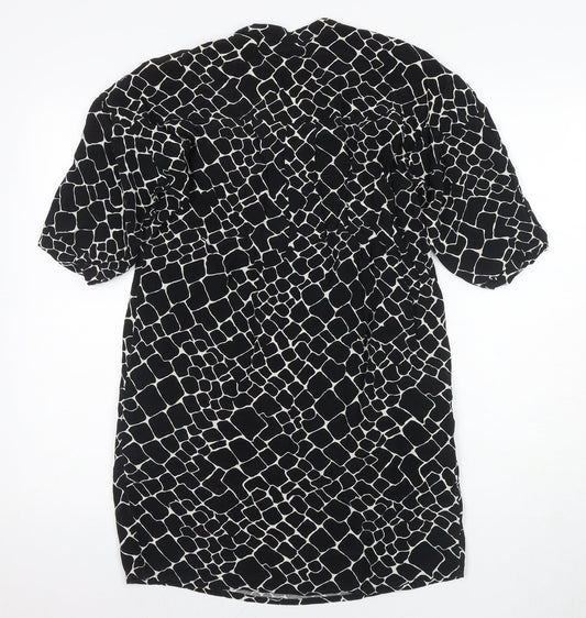 Whistles Women's Black XS Geometric Knit Dress