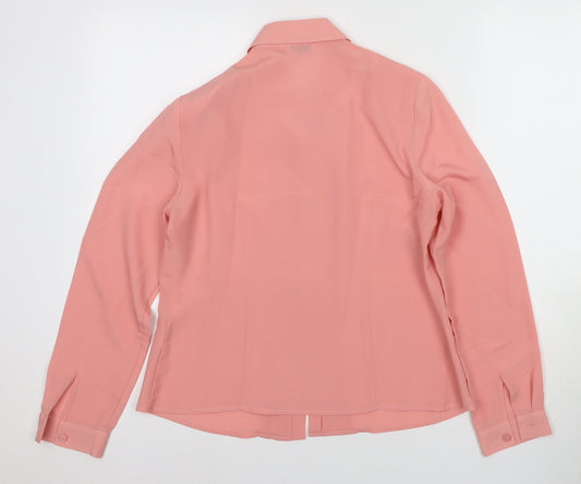 Womens UK Size 10 Eastex Pink Button-Up