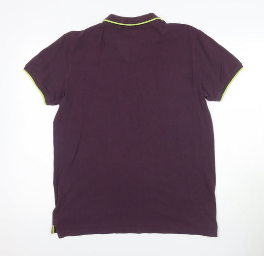 Tokyo Laundry Men's Purple Polo Shirt M