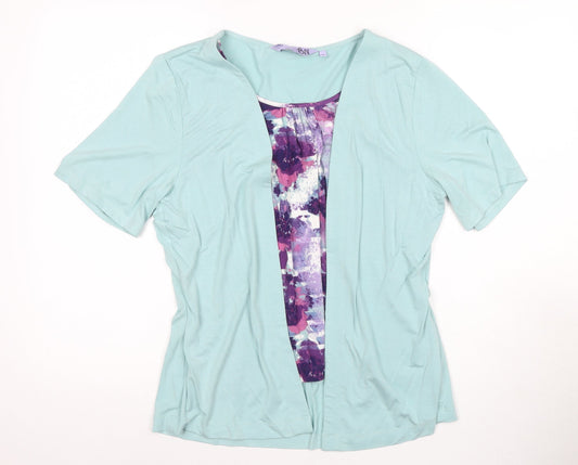 Womens UK Size 14 Honor Millburn Multicoloured Tunic Blouse