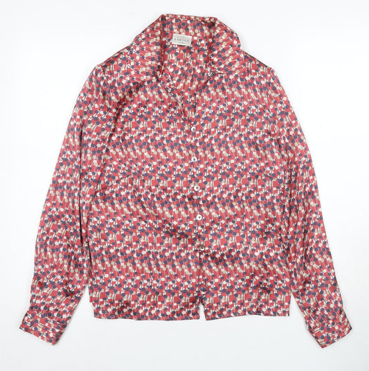 Womens UK Size 12 EAST Multicoloured Basic Button-Up