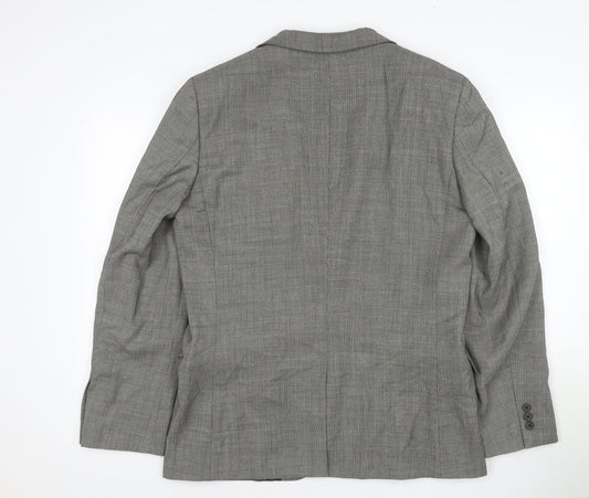 Mens UK Size 40 Ted Baker Regular Grey Suit Jacket