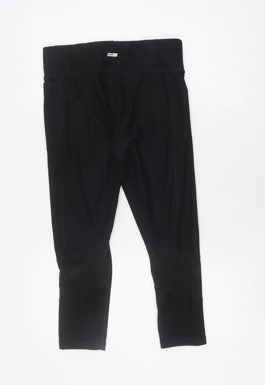 Womens UK Size M Athletic Works Athletic Fit Leggings Black Leggings
