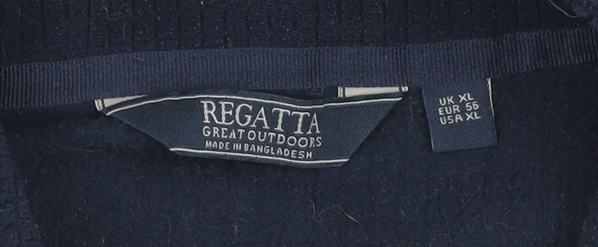 Mens UK Size XL Regatta Blue 1/2 Zip Sweatshirt