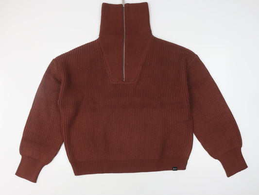 Womens UK Size XXL Bench Brown Full Zip Jumper