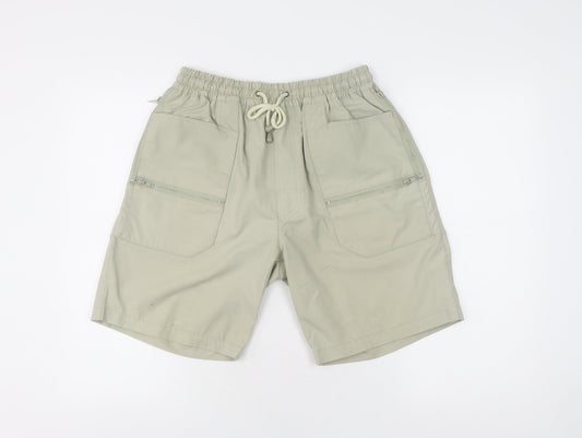 Additional front view of Pont Neuf unisex grey utility shorts m regular fit