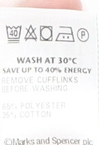 Mens UK Collar Size 37 Marks and Spencer Smart White Dress Shirt