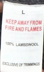 Lincoln Grey V-Neck Wool Men's Pullover Jumper L