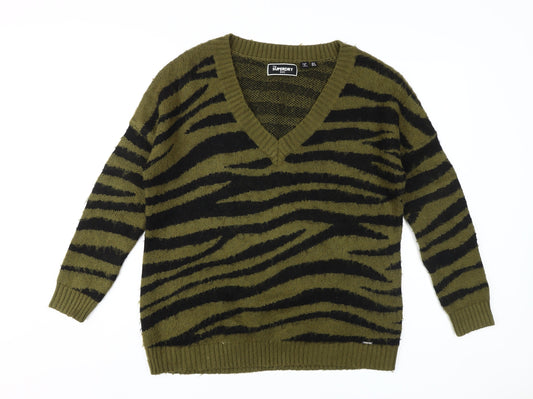 Womens UK Size 8 Superdry Green Pullover Jumper