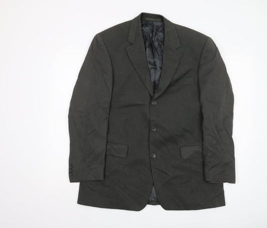 Mens UK Size 38 Austin Reed Regular Black Suit Jacket