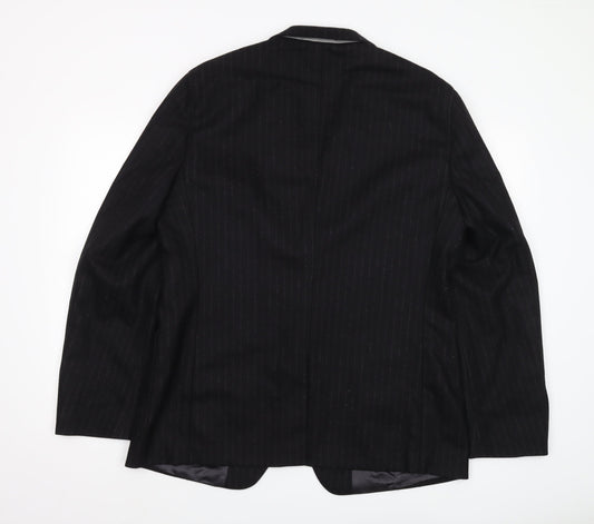 Mens UK Size 44 Van Gils Regular Black Suit Jacket