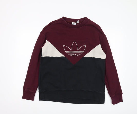 Additional front view of Adidas Women's Multicoloured Sweatshirt, size 8