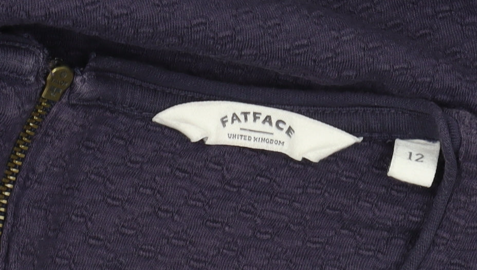 FatFace Women's Blue Short Sleeve Dress, Size 12