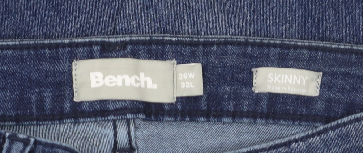 Bench Women's Blue Skinny Jeans Distressed Size 8