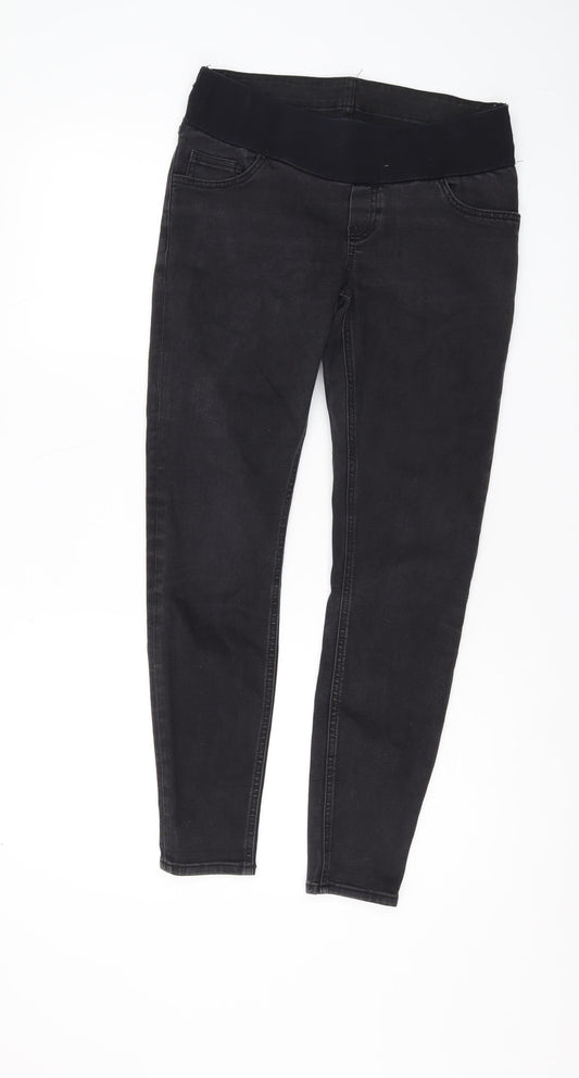 Additional front view of ASOS Women's Black Jegging, size 10, Elastic Waist
