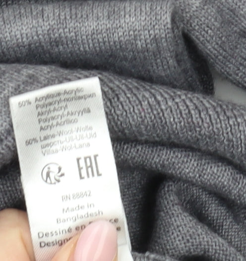 Womens UK Size 12 ANNE WEYBURN Grey Pullover Jumper