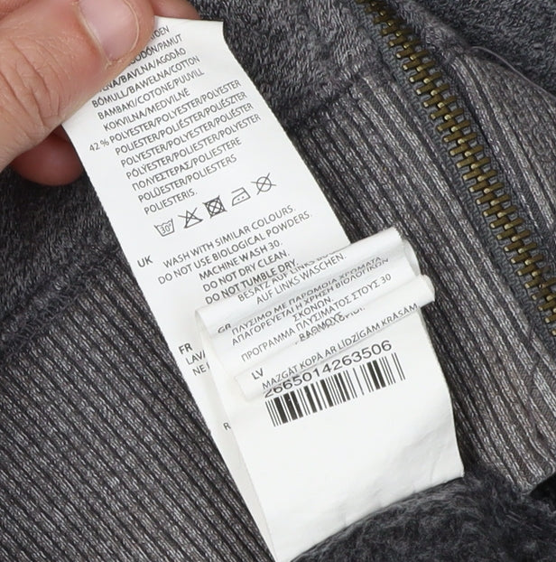 Soulcal & Co Women's Grey Full Zip Hoodie Size 10