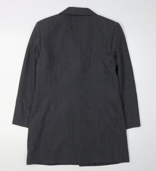 Jacques Vert Womens Grey Wool Blazer Jacket Size 12
