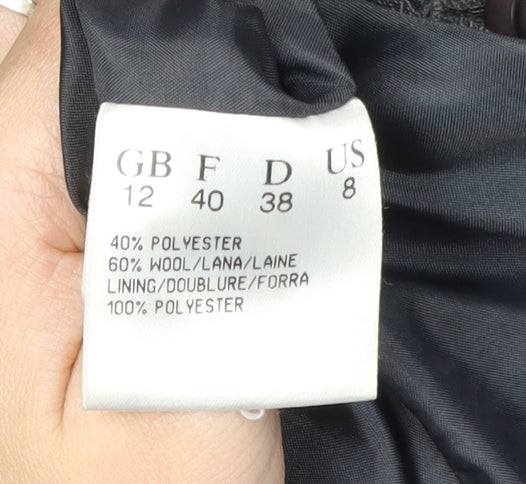 Jacques Vert Womens Grey Wool Blazer Jacket Size 12