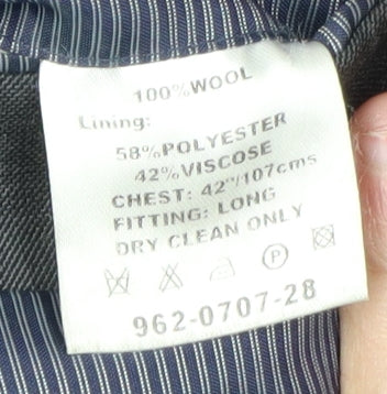 Mens UK Size 42 Daniel Hechter Regular Grey Suit Jacket