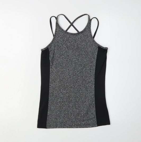 Womens UK Size 6 Mountain Warehouse Grey Gym & Training Running & Jogging Tank