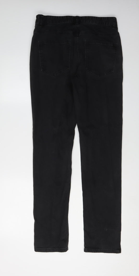 Next Men's Black Straight Jeans, Size 30, 33 In Leg