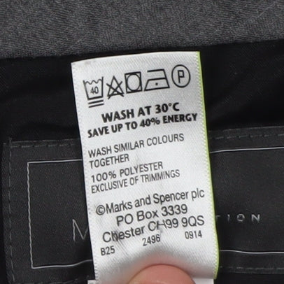 Marks and Spencer Men's Blue Dress Pants 40 Waist Regular Fit