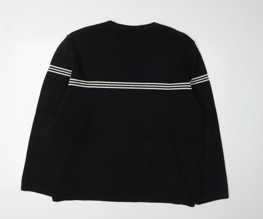 Burton Men's Black XL Pullover Jumper - Striped