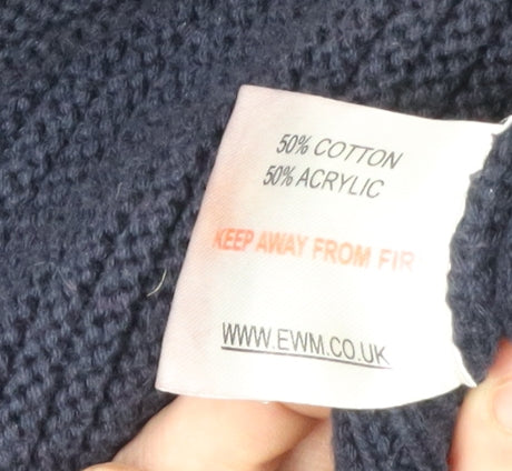 Womens UK Size L Country Rose Black Pullover Jumper