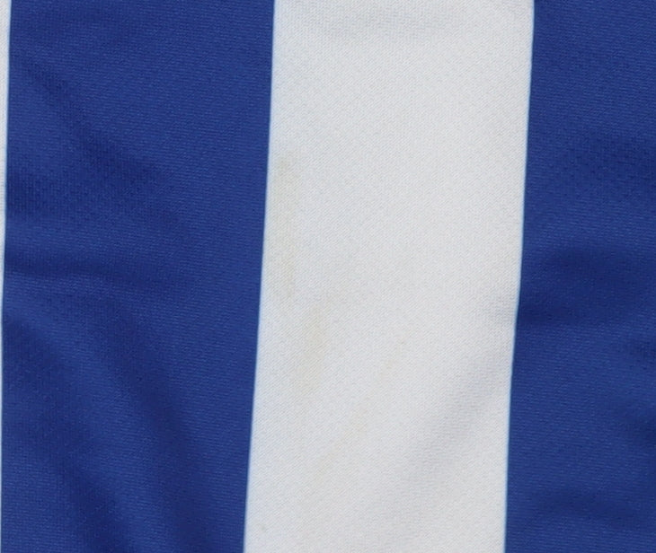 Umbro Boys Blue/White Striped Football Jersey, Size 8-9