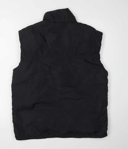 American Eagle Men's Black Puffer Waistcoat S