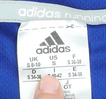 Adidas Women's Blue Running T-Shirt Size 10
