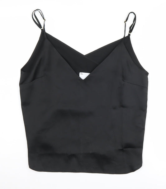 Womens UK Size 12 ASOS DESIGN Black Camisole Tank