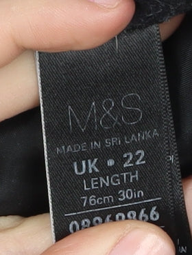 Marks and Spencer Women's Check A-Line Skirt Size 22