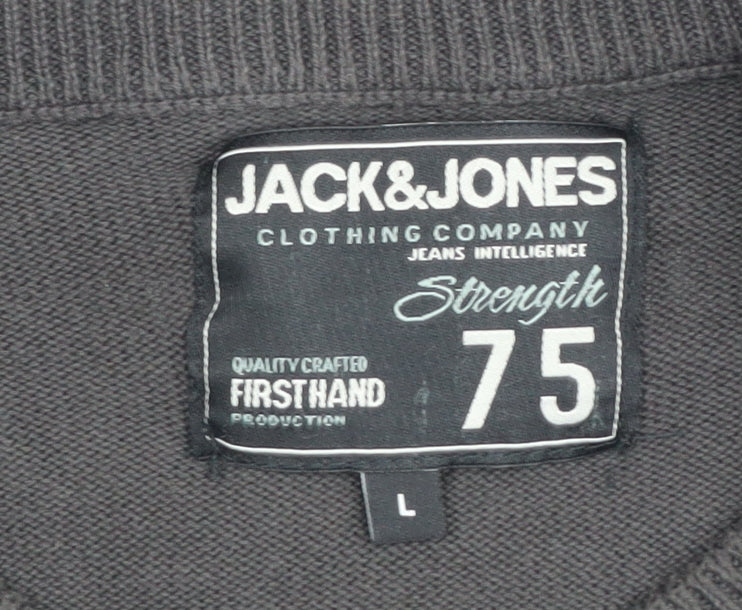 Jack & Jones Men's Black Pullover Jumper L