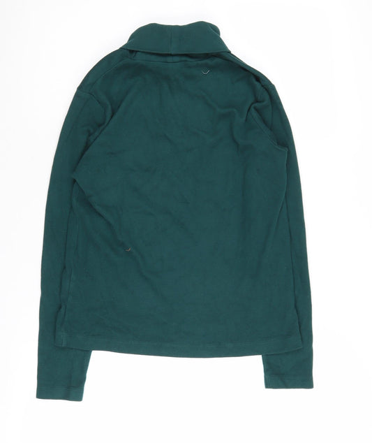 Uniqlo Women's Green Roll Neck Jumper S Long Sleeve
