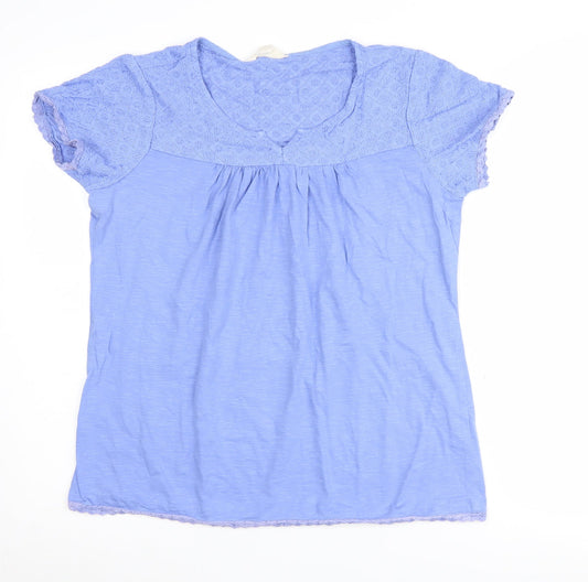Womens UK Size 12 Mountain Warehouse Blue Basic T-Shirt