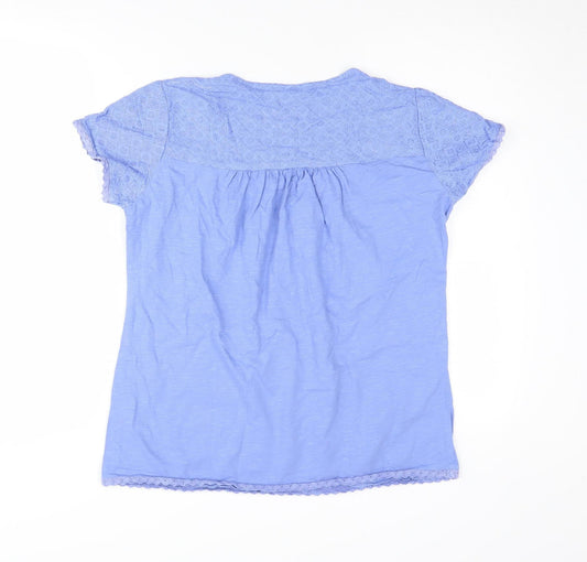 Mountain Warehouse Women's Blue Lace T-Shirt Size 12
