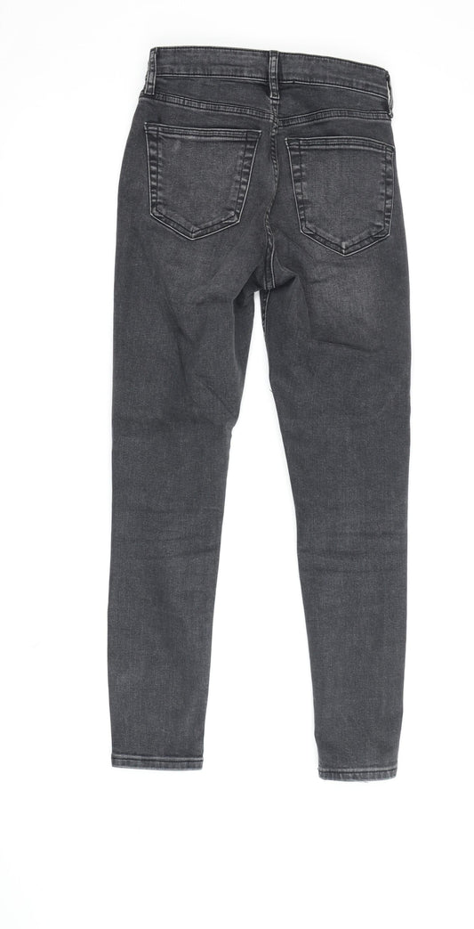 Topshop Women's Black Skinny Jeans - Size 6