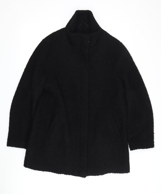Womens UK Size 12 BHS Black Overcoat