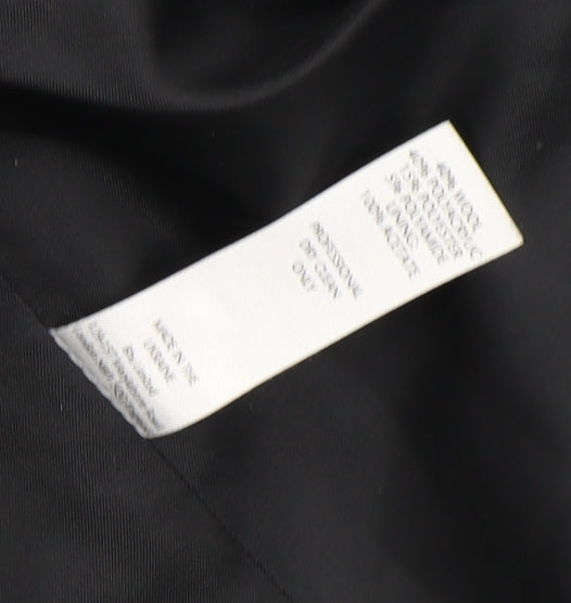 Womens UK Size 12 BHS Black Overcoat