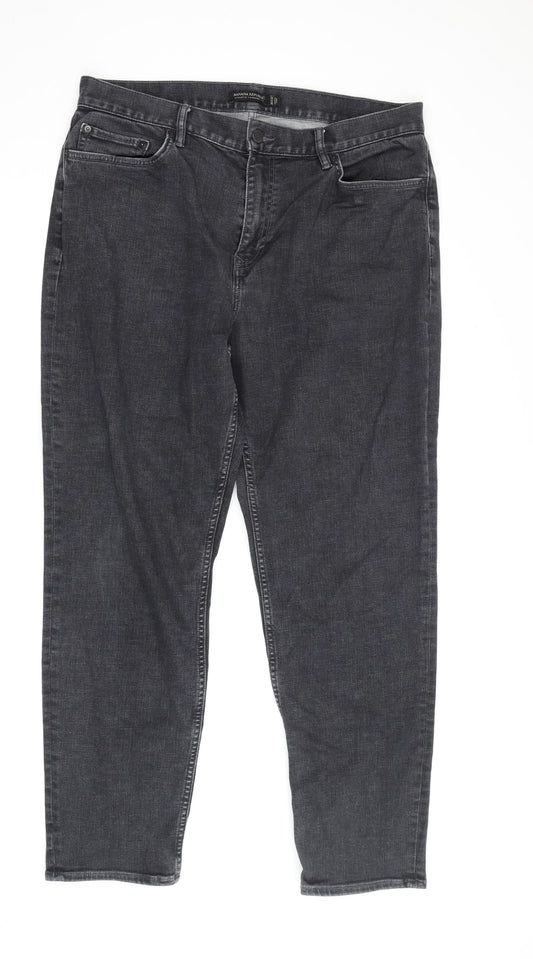 Mens UK Size 36 Banana Republic Athletic Fit Tapered Black Jeans