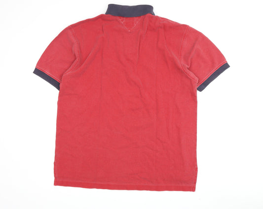 Tommy Hilfiger Men's Red Polo Shirt M