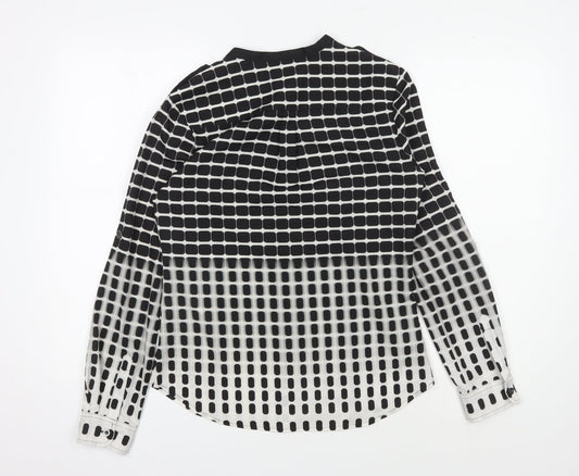Calvin Klein Women's XS Black Geometric Blouse