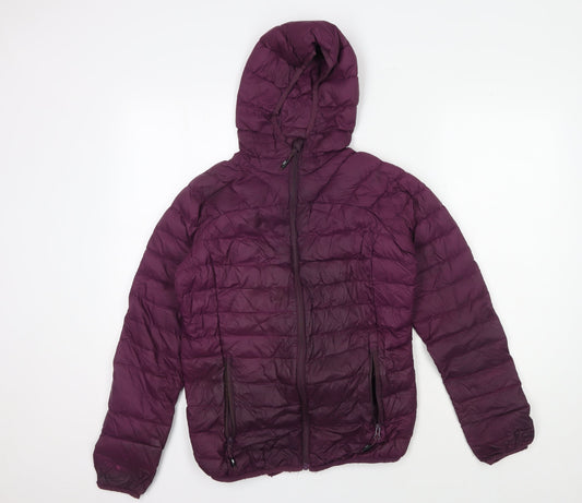 Womens UK Size 10 Trespass Purple Puffer Jacket